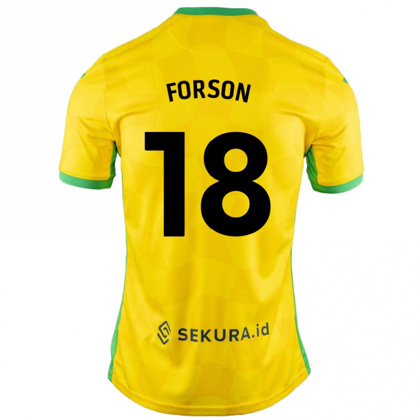 Vyrai Amankwah Forson #18 Geltona Žalia Namų Marškinėliai 2024/25 T-Shirt