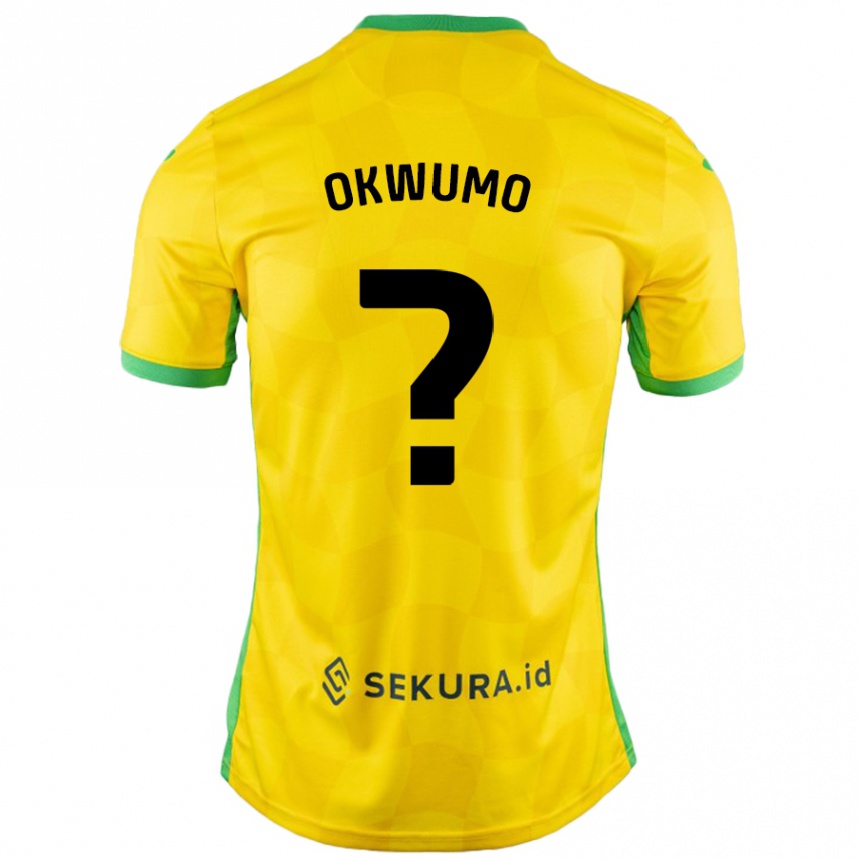 Vyrai Harmony Okwumo #0 Geltona Žalia Namų Marškinėliai 2024/25 T-Shirt