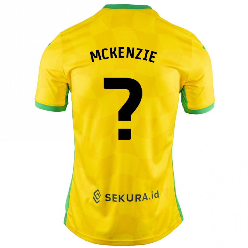 Vyrai Mason Mckenzie #0 Geltona Žalia Namų Marškinėliai 2024/25 T-Shirt