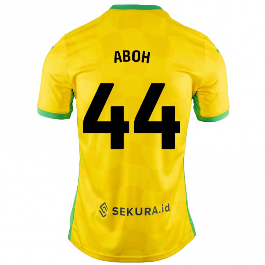 Vyrai Ken Aboh #44 Geltona Žalia Namų Marškinėliai 2024/25 T-Shirt