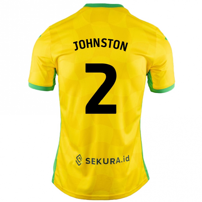 Vyrai Chardonnay Johnston #2 Geltona Žalia Namų Marškinėliai 2024/25 T-Shirt