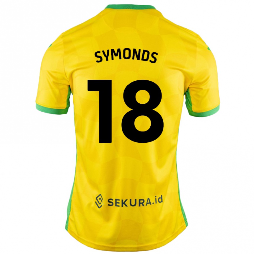 Vyrai Freya Symonds #18 Geltona Žalia Namų Marškinėliai 2024/25 T-Shirt