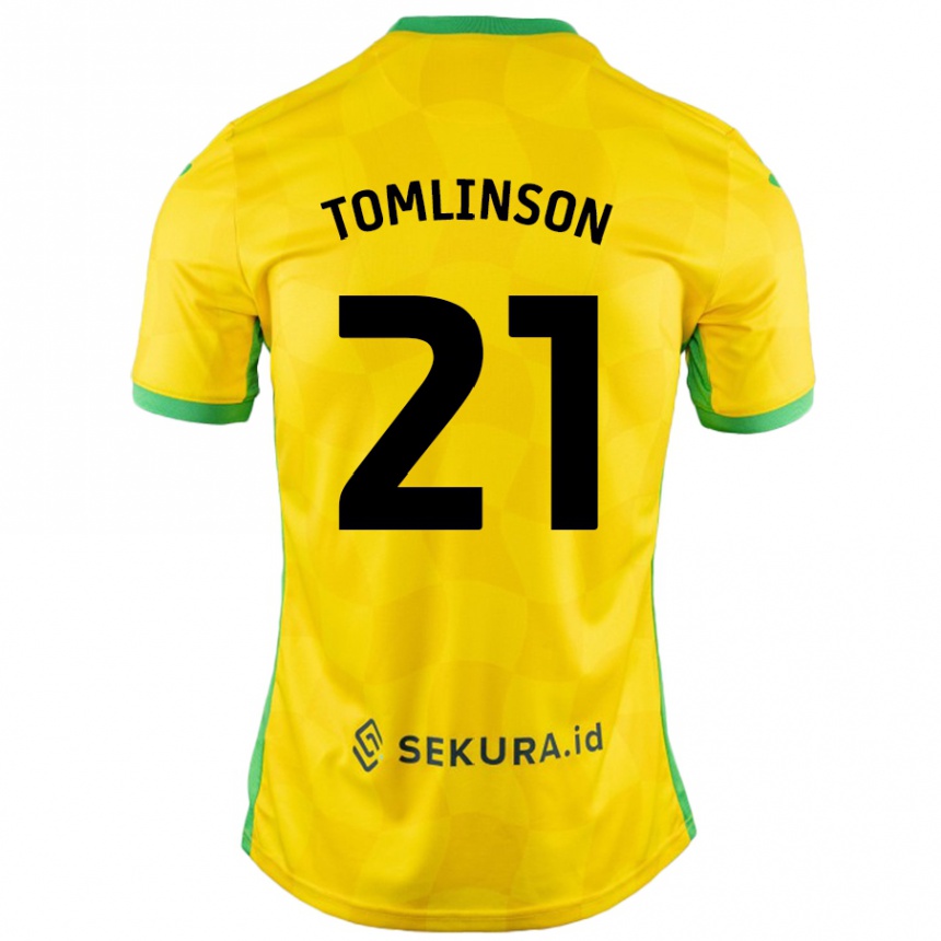 Vyrai Lauren Tomlinson #21 Geltona Žalia Namų Marškinėliai 2024/25 T-Shirt