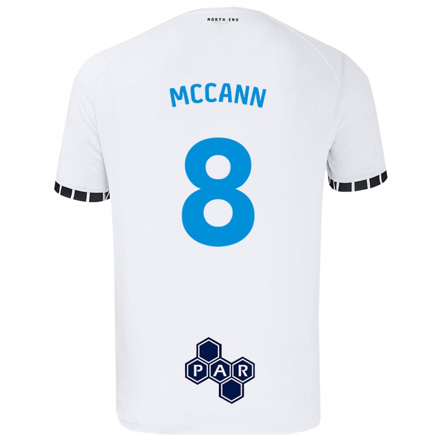 Vyrai Ali Mccann #8 Baltas Namų Marškinėliai 2024/25 T-Shirt