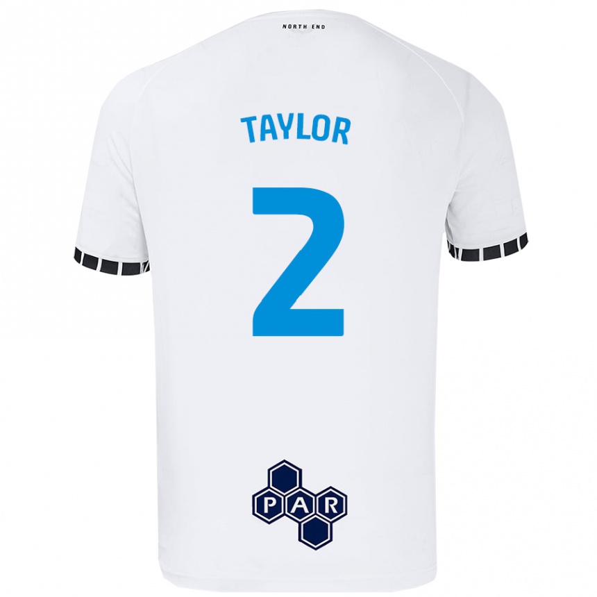 Vyrai Alex Taylor #2 Baltas Namų Marškinėliai 2024/25 T-Shirt