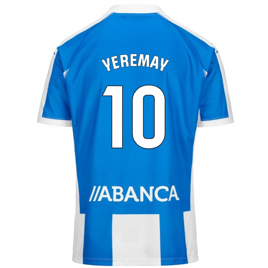 Vyrai Yeremay Hernández #10 Mėlyna Balta Namų Marškinėliai 2024/25 T-Shirt