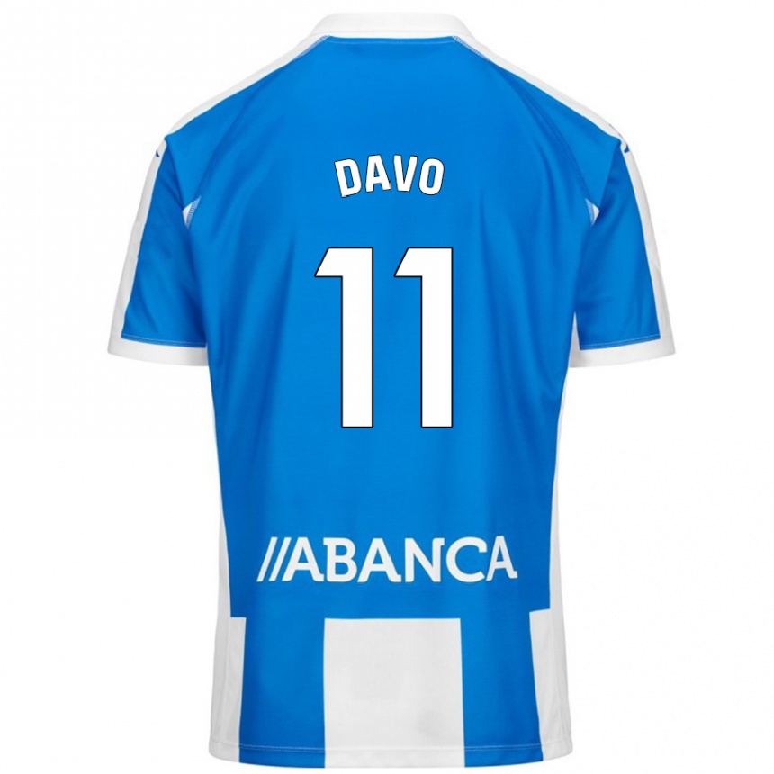 Vyrai Davo #11 Mėlyna Balta Namų Marškinėliai 2024/25 T-Shirt