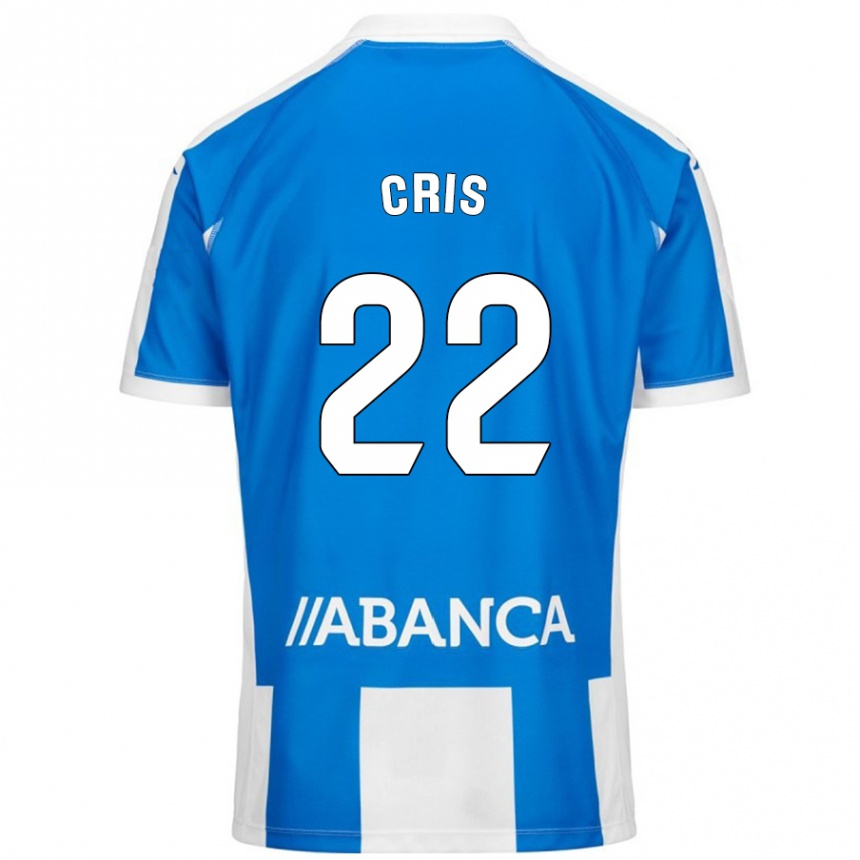 Vyrai Cris #22 Mėlyna Balta Namų Marškinėliai 2024/25 T-Shirt