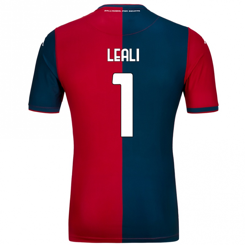 Vyrai Nicola Leali #1 Raudona Tamsiai Mėlyna Namų Marškinėliai 2024/25 T-Shirt