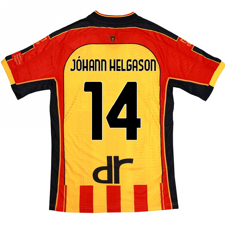 Vyrai Thórir Jóhann Helgason #14 Geltona Raudona Namų Marškinėliai 2024/25 T-Shirt