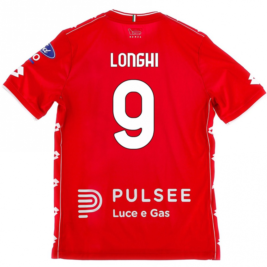 Vyrai Jordan Longhi #9 Raudona Balta Namų Marškinėliai 2024/25 T-Shirt