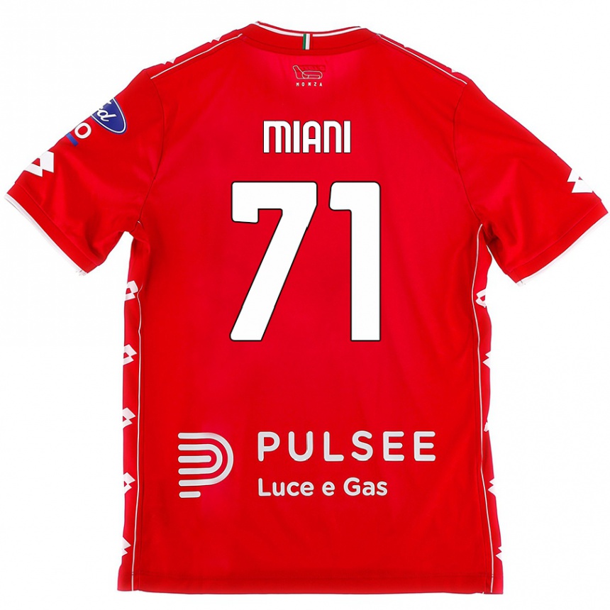 Vyrai Arthur Miani #71 Raudona Balta Namų Marškinėliai 2024/25 T-Shirt