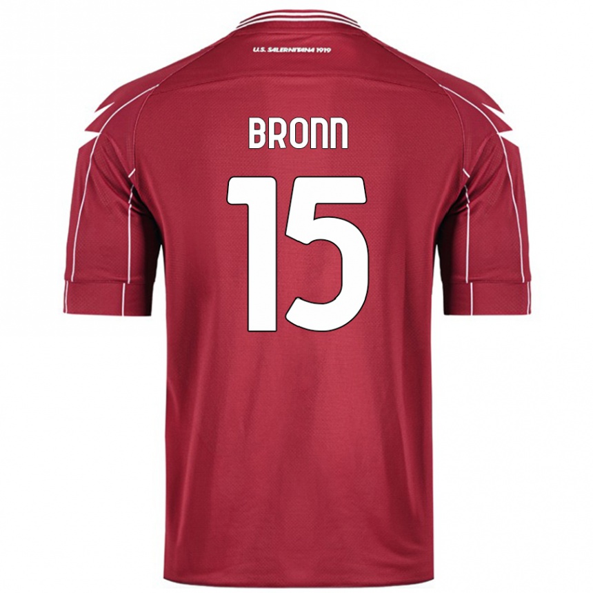 Vyrai Dylan Bronn #15 Burgundija Namų Marškinėliai 2024/25 T-Shirt