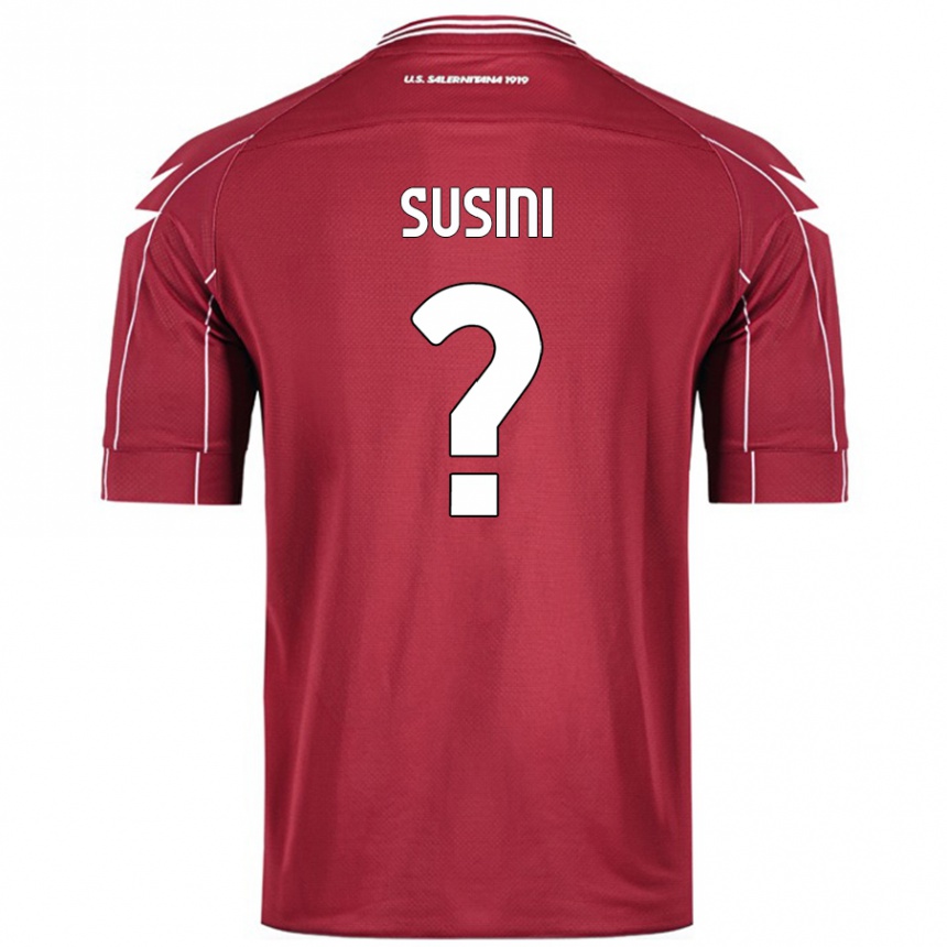 Vyrai Antonio Susini #0 Burgundija Namų Marškinėliai 2024/25 T-Shirt