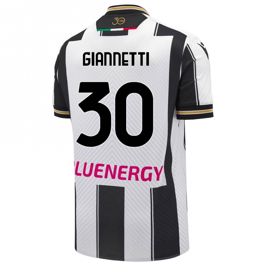 Vyrai Lautaro Giannetti #30 Balta Juoda Namų Marškinėliai 2024/25 T-Shirt