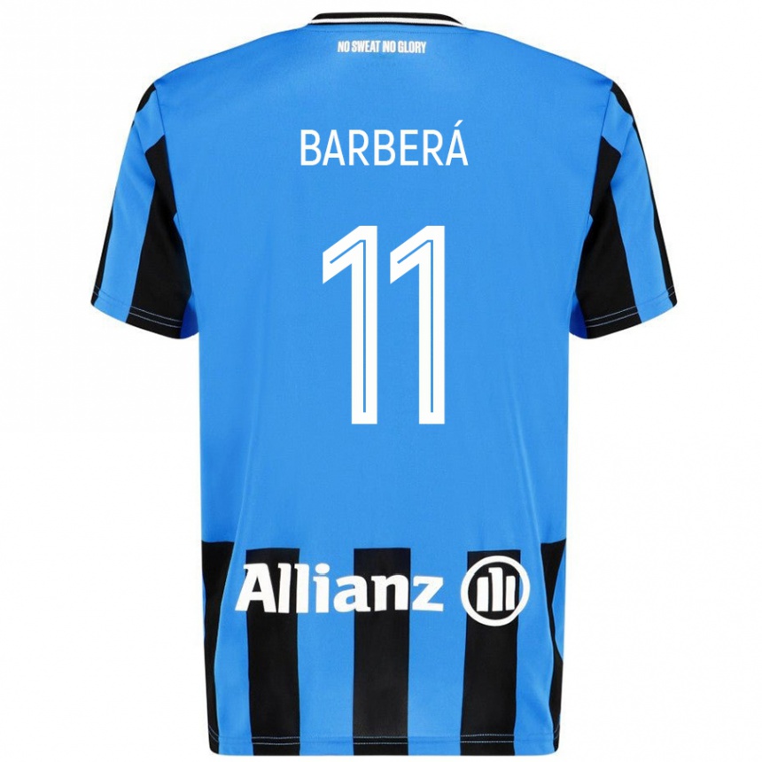 Vyrai Víctor Barberá #11 Dangaus Mėlyna Juoda Namų Marškinėliai 2024/25 T-Shirt