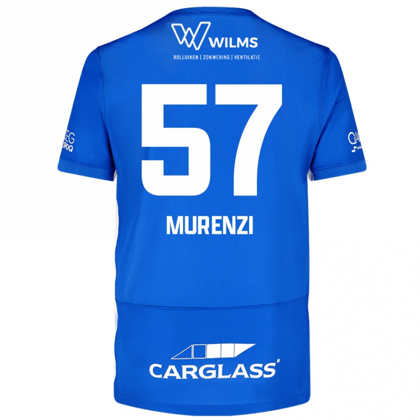 Vyrai Aaron Murenzi #57 Mėlyna Namų Marškinėliai 2024/25 T-Shirt