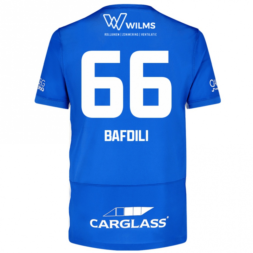 Vyrai Zaïd Bafdili #66 Mėlyna Namų Marškinėliai 2024/25 T-Shirt