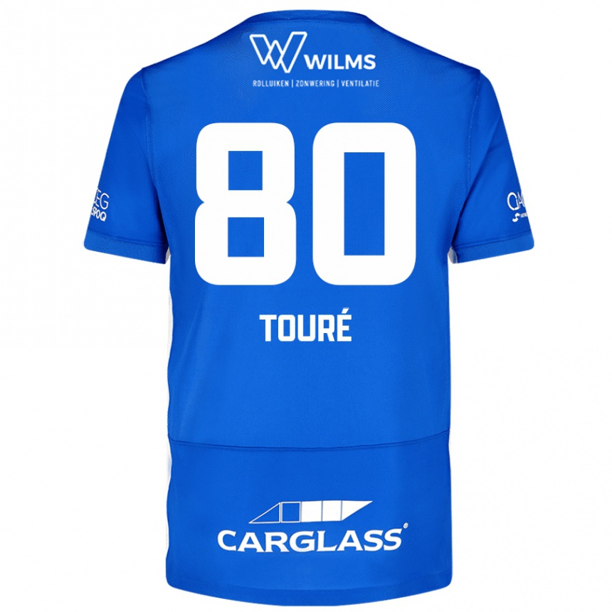 Vyrai Saïdou Touré #80 Mėlyna Namų Marškinėliai 2024/25 T-Shirt