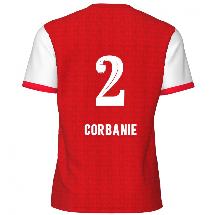 Vyrai Kobe Corbanie #2 Raudona Balta Namų Marškinėliai 2024/25 T-Shirt