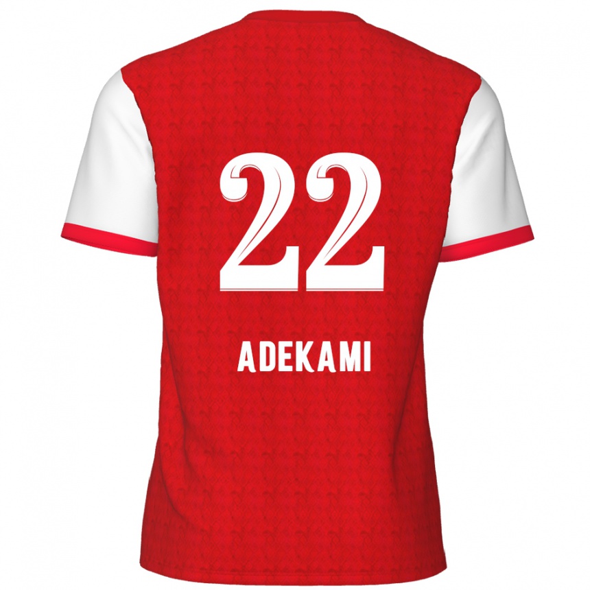 Vyrai Farouck Adekami #22 Raudona Balta Namų Marškinėliai 2024/25 T-Shirt