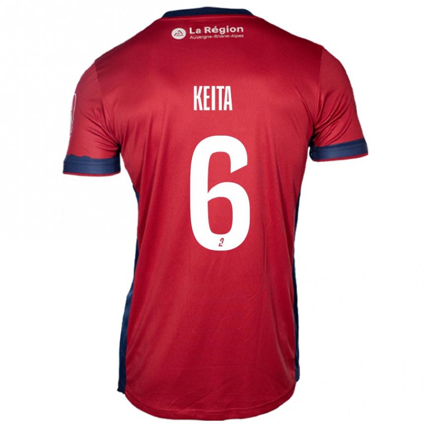 Vyrai Habib Keïta #6 Šviesiai Bordo Namų Marškinėliai 2024/25 T-Shirt