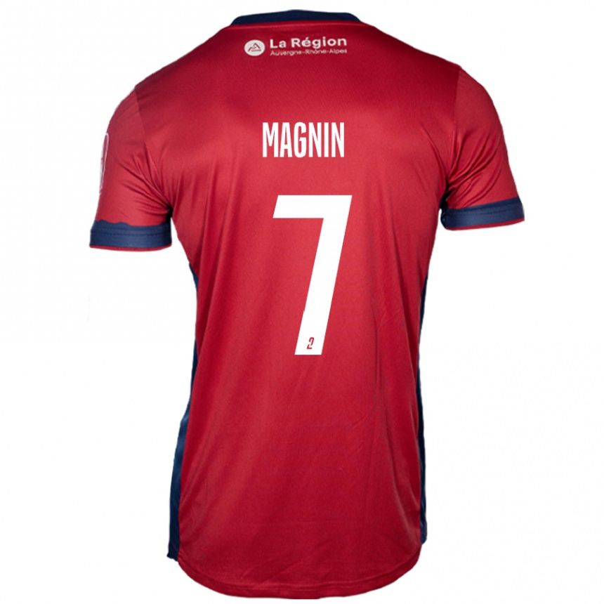 Vyrai Yohann Magnin #7 Šviesiai Bordo Namų Marškinėliai 2024/25 T-Shirt