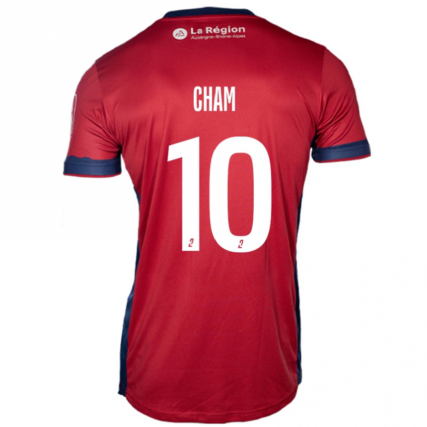 Vyrai Muhammed Cham #10 Šviesiai Bordo Namų Marškinėliai 2024/25 T-Shirt