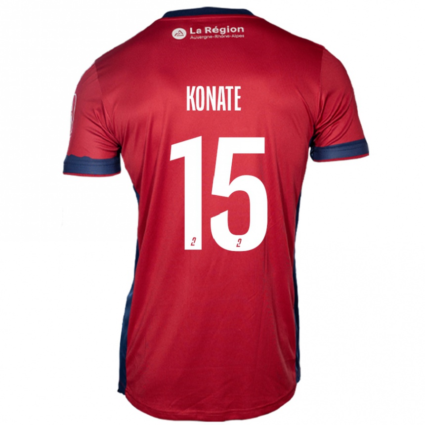 Vyrai Cheick Oumar Konaté #15 Šviesiai Bordo Namų Marškinėliai 2024/25 T-Shirt