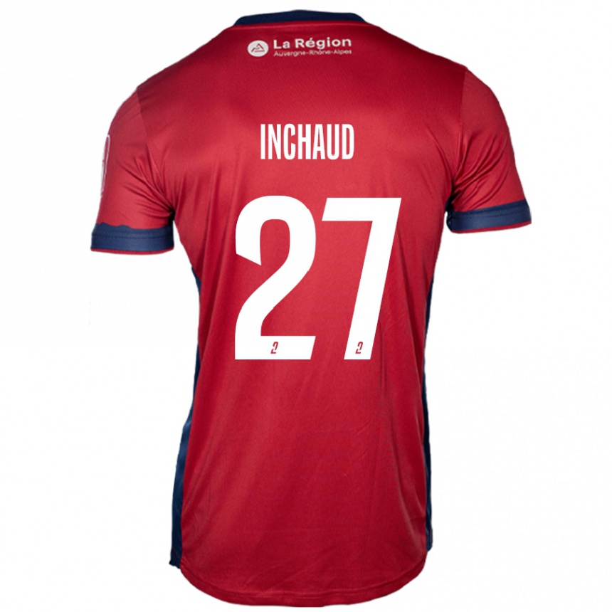 Vyrai Marks Inchaud #27 Šviesiai Bordo Namų Marškinėliai 2024/25 T-Shirt