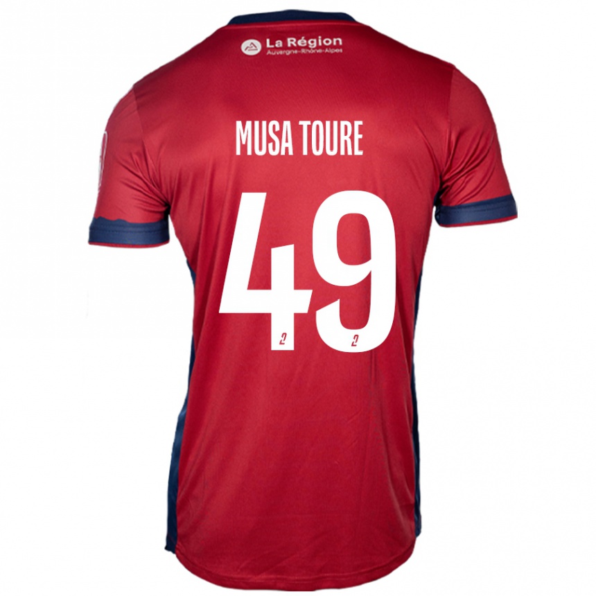 Vyrai Musa Toure #49 Šviesiai Bordo Namų Marškinėliai 2024/25 T-Shirt