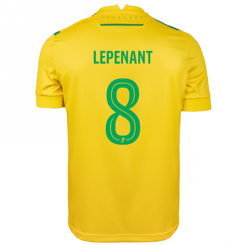 Vyrai Johann Lepenant #8 Geltona Žalia Namų Marškinėliai 2024/25 T-Shirt