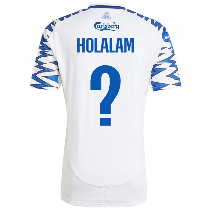 Vyrai Ishaq Holalam #0 Baltas Dangus Mėlynas Namų Marškinėliai 2024/25 T-Shirt