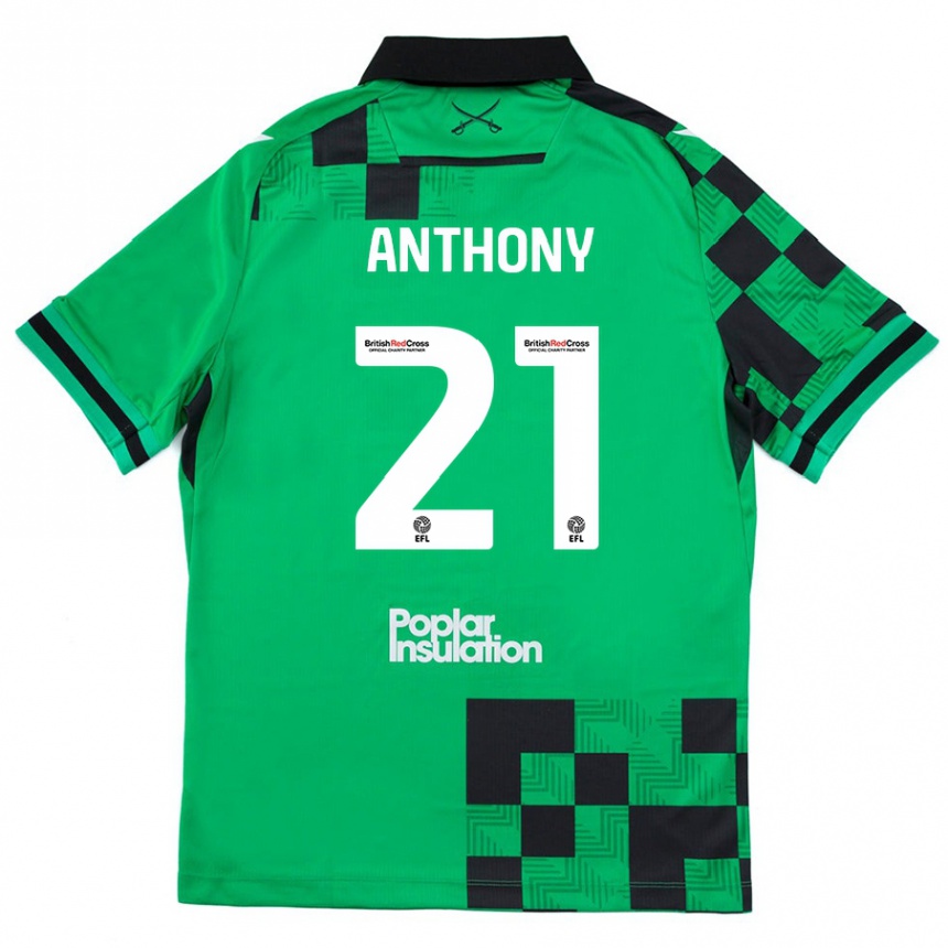 Vyrai Micah Anthony #21 Žalia Juoda Išvykos Marškinėliai 2024/25 T-Shirt