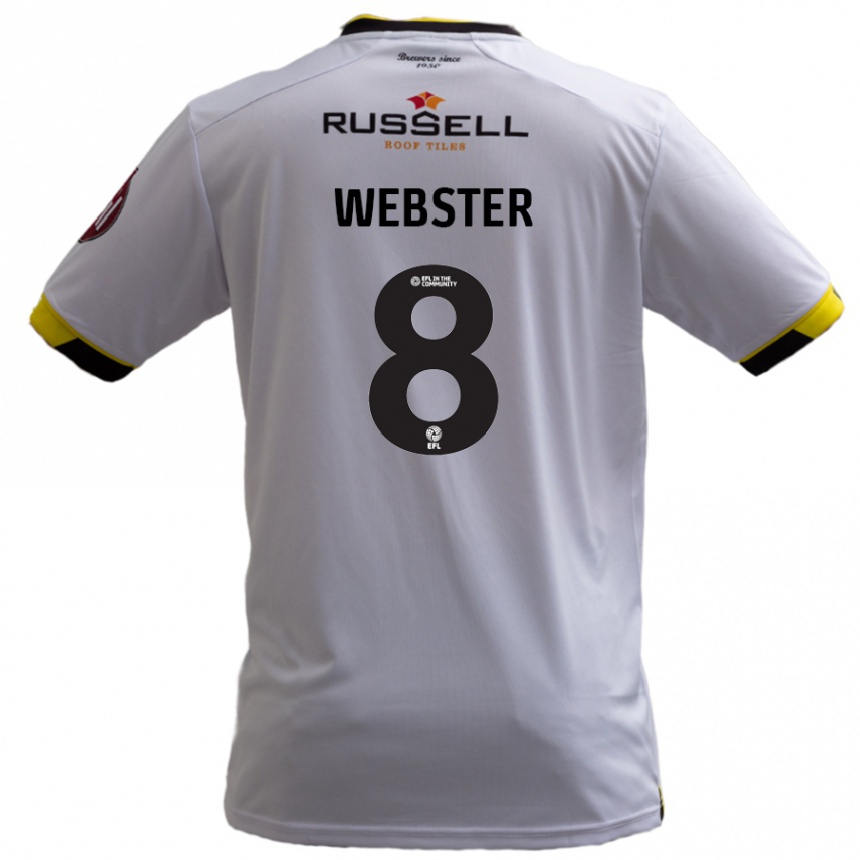 Vyrai Charlie Webster #8 Baltas Išvykos Marškinėliai 2024/25 T-Shirt