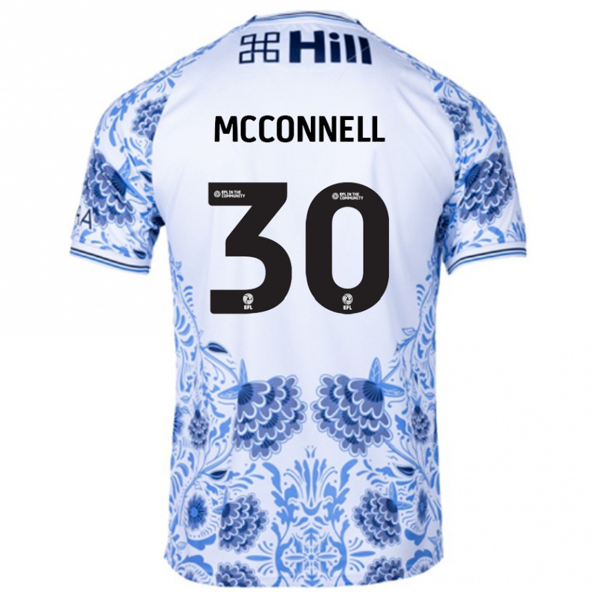 Vyrai Glenn Mcconnell #30 Balta Mėlyna Išvykos Marškinėliai 2024/25 T-Shirt