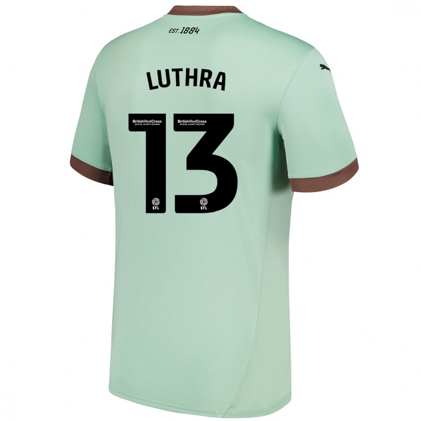 Vyrai Rohan Luthra #13 Šviesiai Žalia Išvykos Marškinėliai 2024/25 T-Shirt