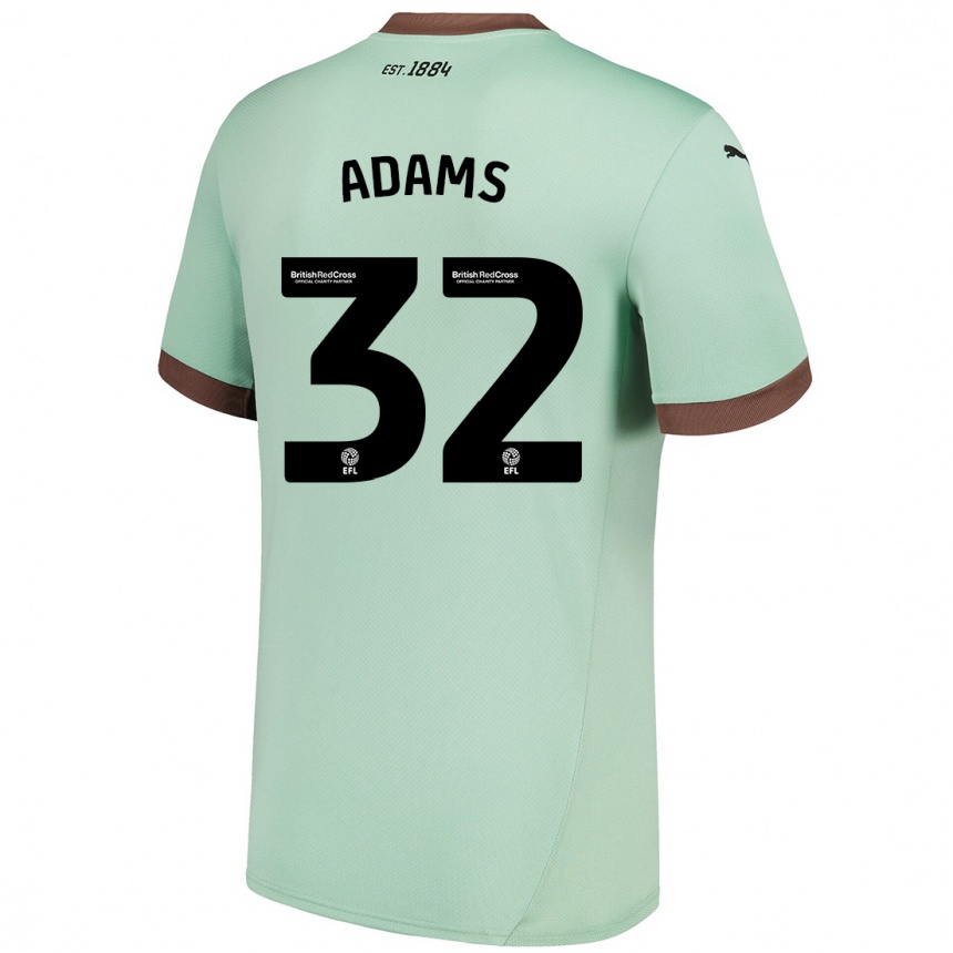 Vyrai Ebou Adams #32 Šviesiai Žalia Išvykos Marškinėliai 2024/25 T-Shirt