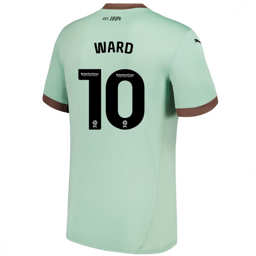 Vyrai Hannah Ward #10 Šviesiai Žalia Išvykos Marškinėliai 2024/25 T-Shirt