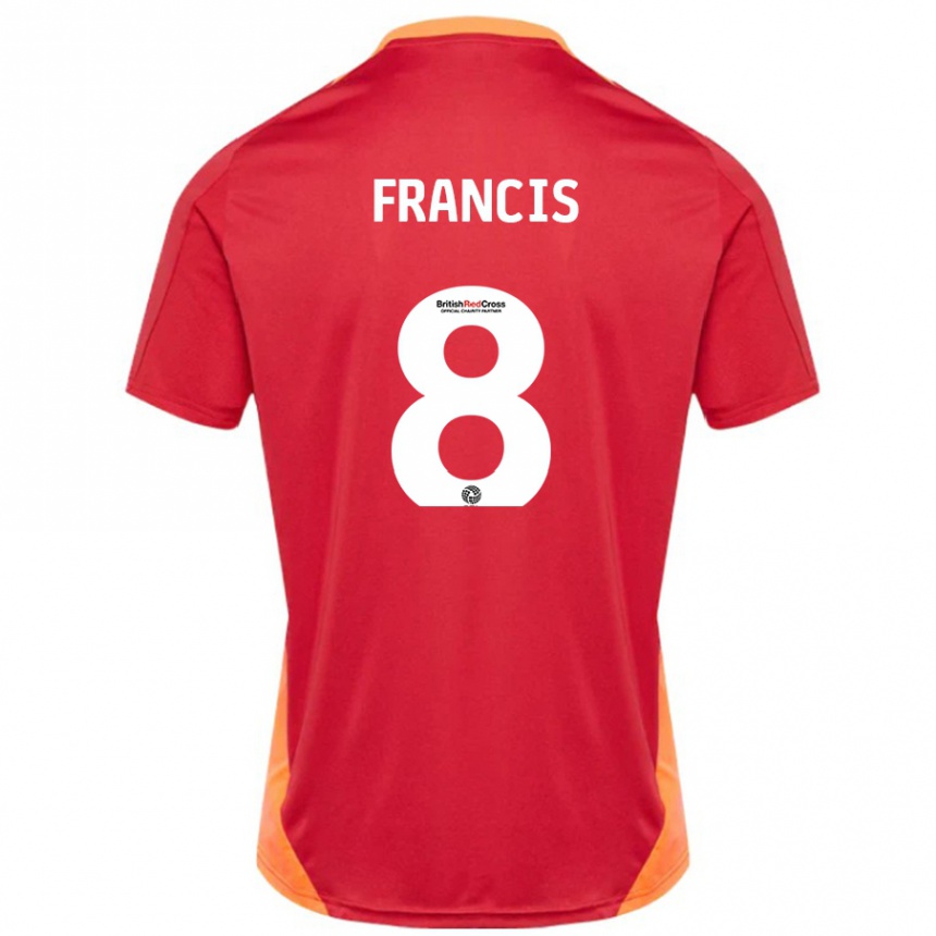 Vyrai Ed Francis #8 Mėlyna Nebalta Išvykos Marškinėliai 2024/25 T-Shirt