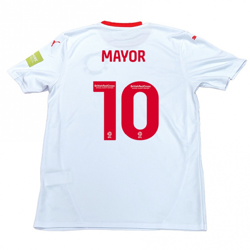 Vyrai Danny Mayor #10 Baltas Išvykos Marškinėliai 2024/25 T-Shirt