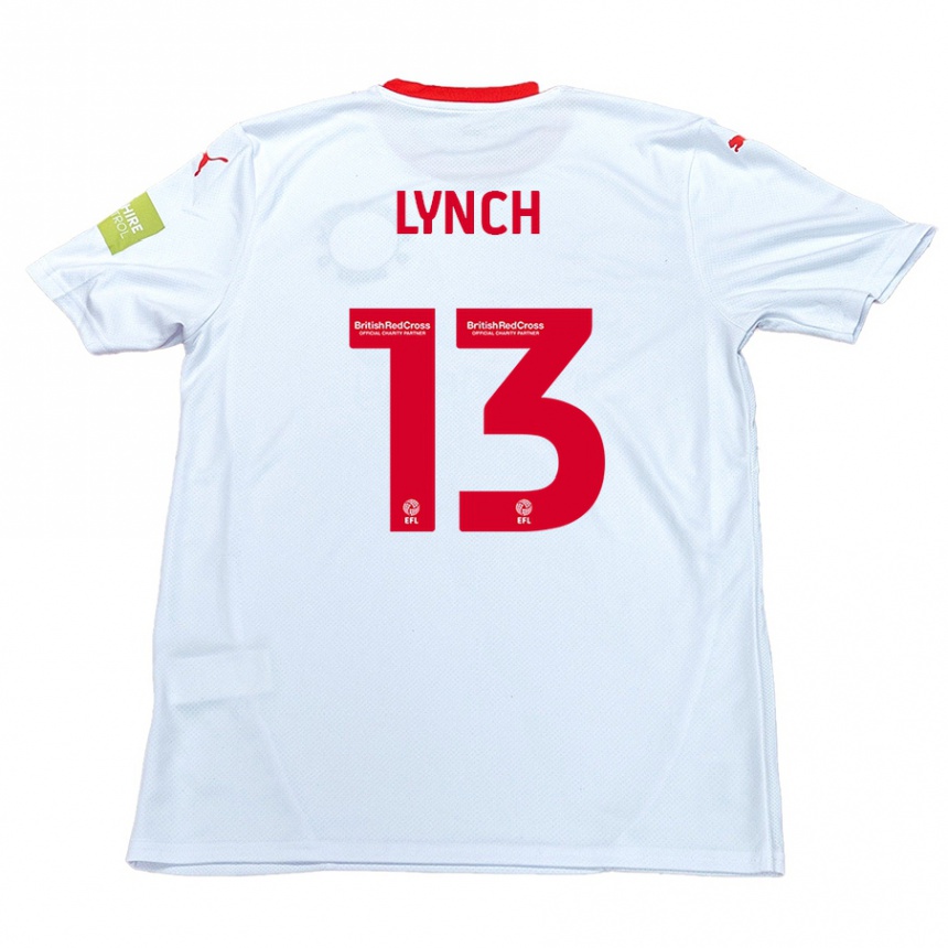 Vyrai Jay Lynch #13 Baltas Išvykos Marškinėliai 2024/25 T-Shirt