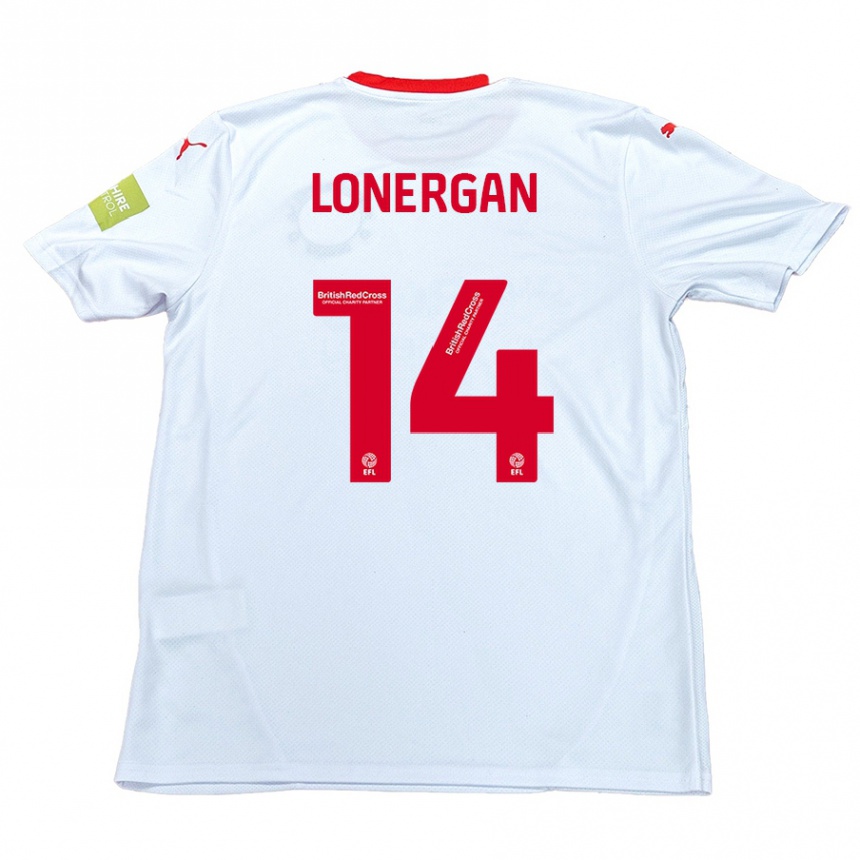 Vyrai Tommy Lonergan #14 Baltas Išvykos Marškinėliai 2024/25 T-Shirt