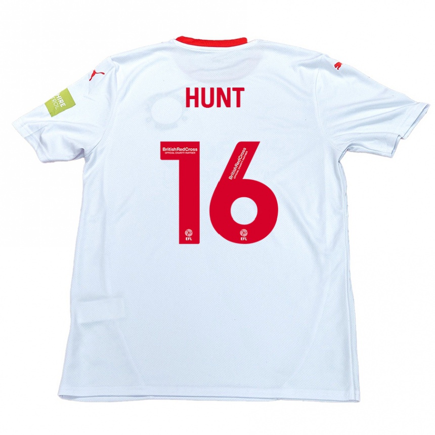 Vyrai Mackenzie Hunt #16 Baltas Išvykos Marškinėliai 2024/25 T-Shirt