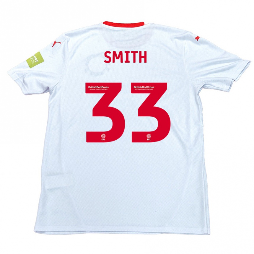 Vyrai Pele Smith #33 Baltas Išvykos Marškinėliai 2024/25 T-Shirt