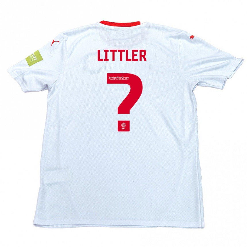 Vyrai Zack Littler #0 Baltas Išvykos Marškinėliai 2024/25 T-Shirt