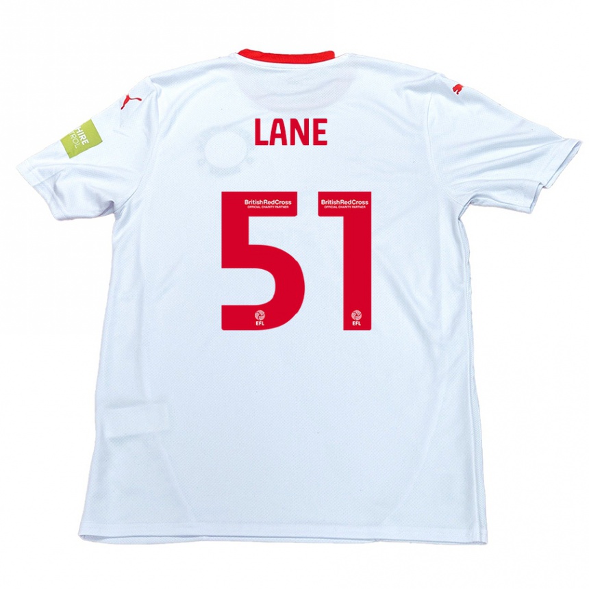 Vyrai Mikey Lane #51 Baltas Išvykos Marškinėliai 2024/25 T-Shirt