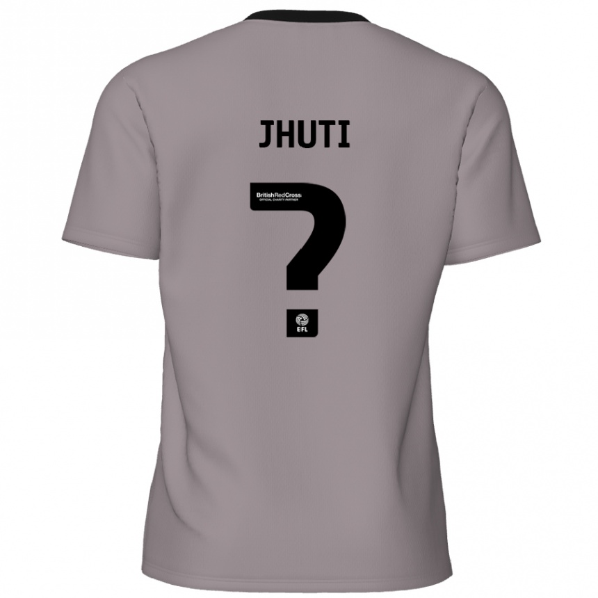 Vyrai Reece Jhuti #0 Pilka Išvykos Marškinėliai 2024/25 T-Shirt