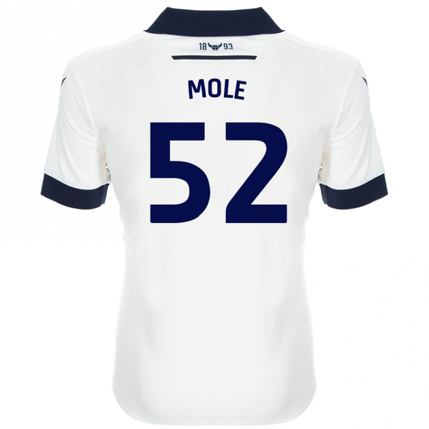 Vyrai Harrison Mole #52 Balta Tamsiai Mėlyna Išvykos Marškinėliai 2024/25 T-Shirt