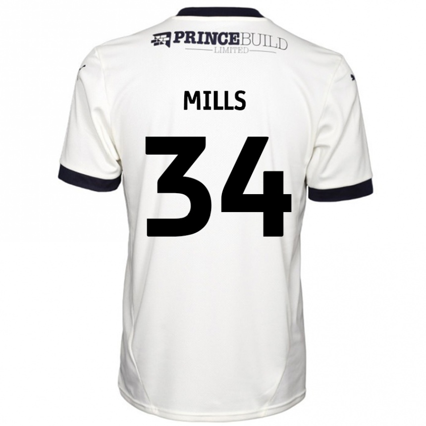 Vyrai Harley Mills #34 Ne Balta Juoda Išvykos Marškinėliai 2024/25 T-Shirt